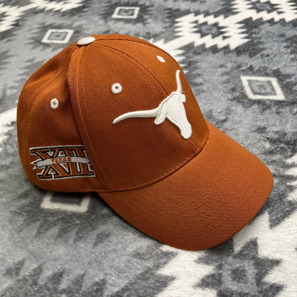Texas Longhorns Hat Burnt Orange Big 12 Conference Adjustable Cap Longhorn Logo